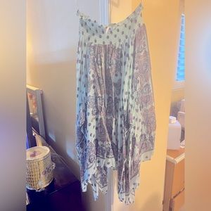Free People Maxi Asymmetrical Handkerchief Style Skirt